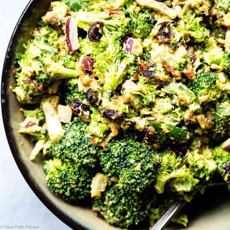 Vegan Paleo Broccoli Cashew Salad