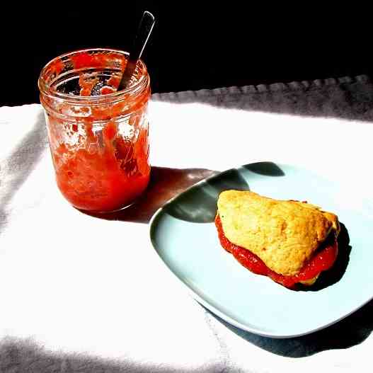 Rhubarb and Vanilla Jam