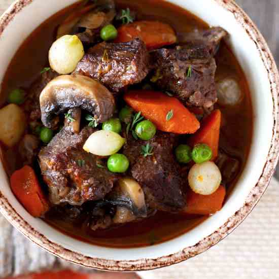 Beef Stew in Red Wine