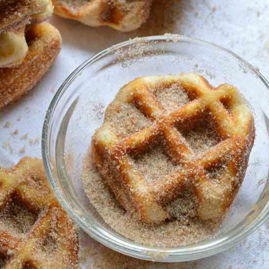 Cinnamon Sugar Waffle Bites