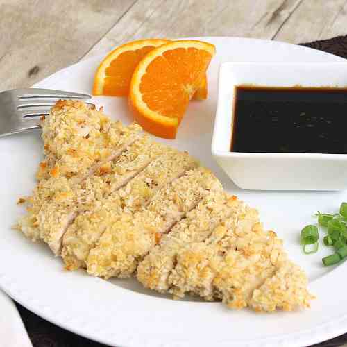 Crispy Baked Chicken with Teriyaki Sauce