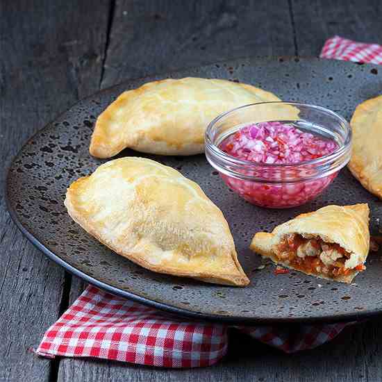 Chicken and chorizo empanadas