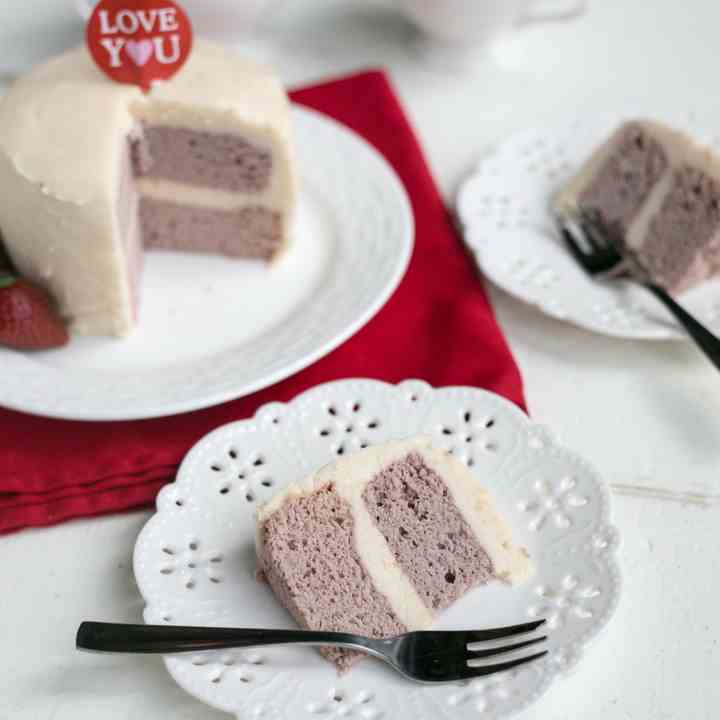 Strawberry Coconut Mug Cake