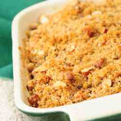 Rhubarb and Potato Gratin