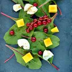 Beet root leaves salad