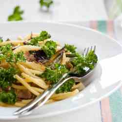 Carbonara with artichokes