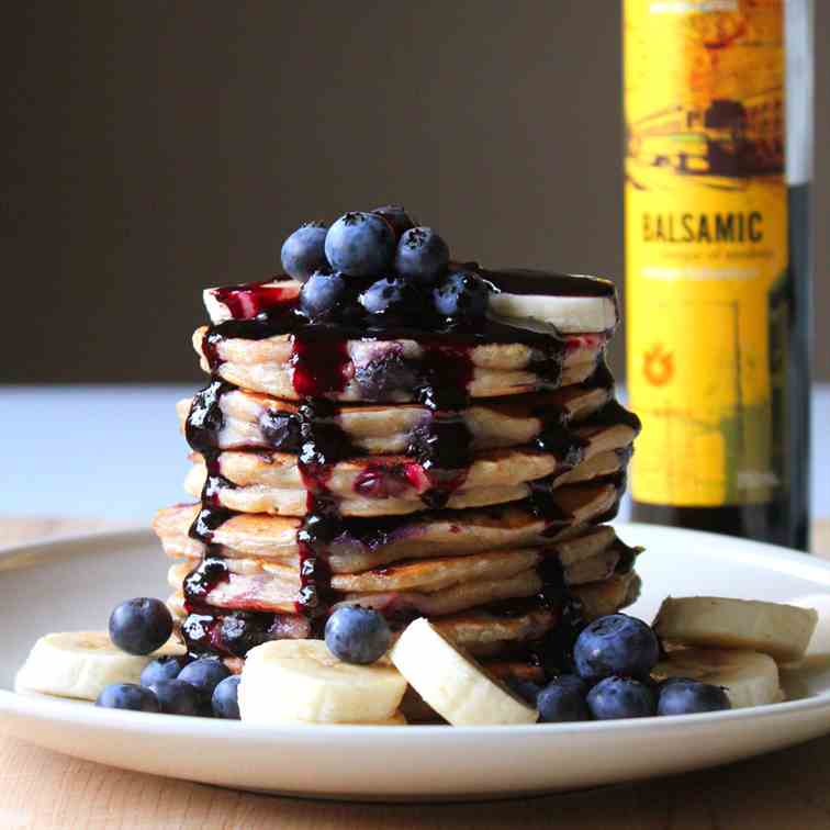 Blueberry banana pancake