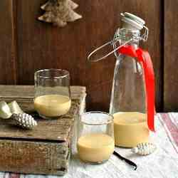 Homemade egg liqueur