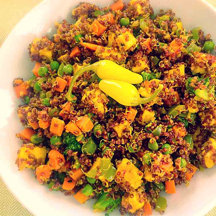 Red Quinoa & Paneer Asian Fusion