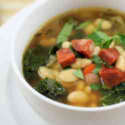 white bean and kale soup