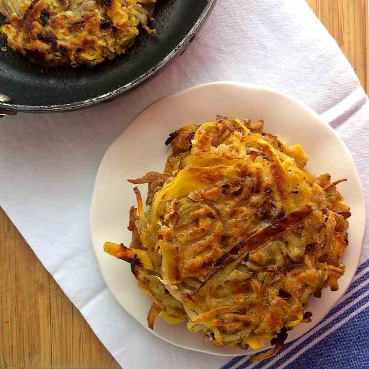 Apple & Caramelized Onion Potato Pancakes