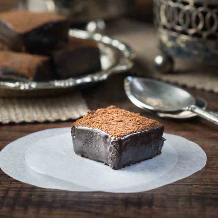 Salted Caramel Ganache Squares