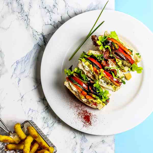 Veggie Club Sandwich