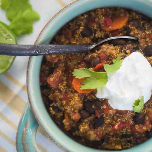 Black Bean Quinoa Chili