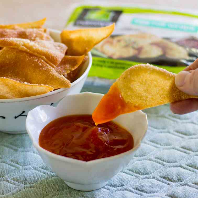 Fried Egg Roll Chips