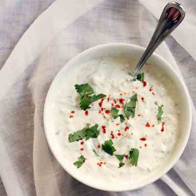 Homemade Cucumber Raita