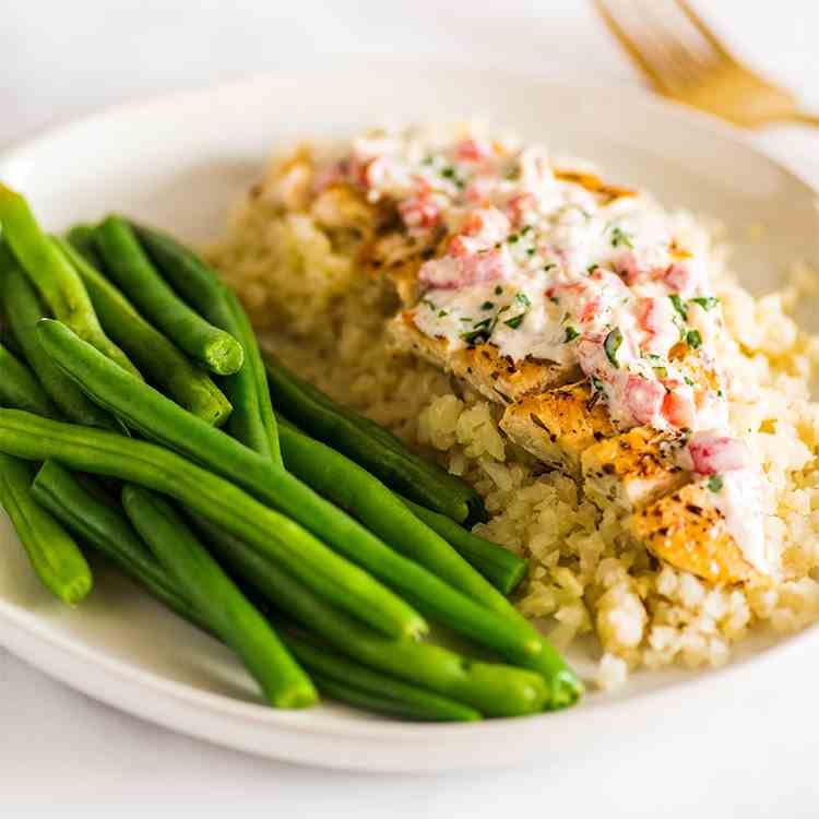 Keto Chicken in Cream Sauce