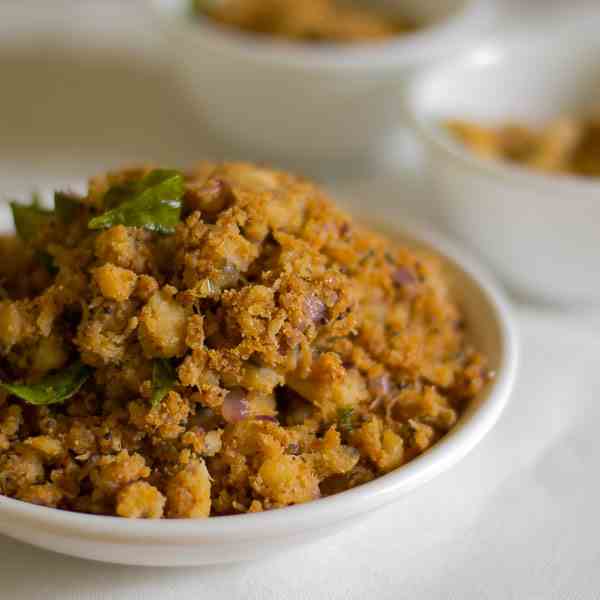 Vazhakkai Podimas Plantain Stir Fry