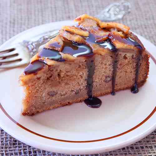 Apple Cake with Dr. Pepper Syrup