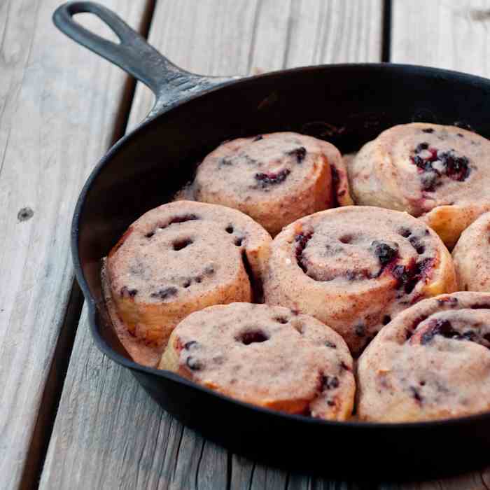 Blackberry Brioche Cinnamon Rolls