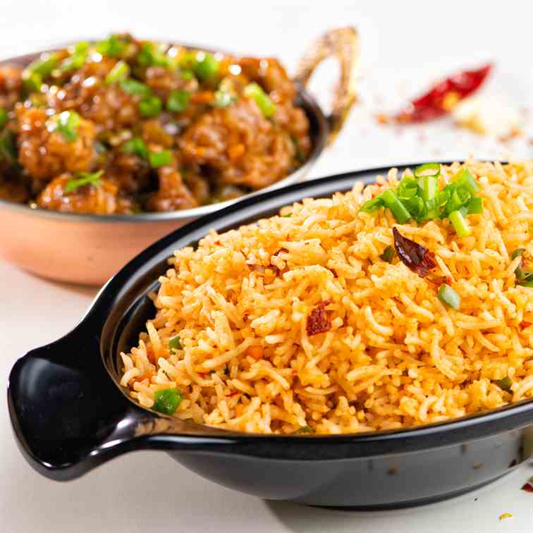 Chilli Garlic Fried Rice- Spicy Garlic Fri