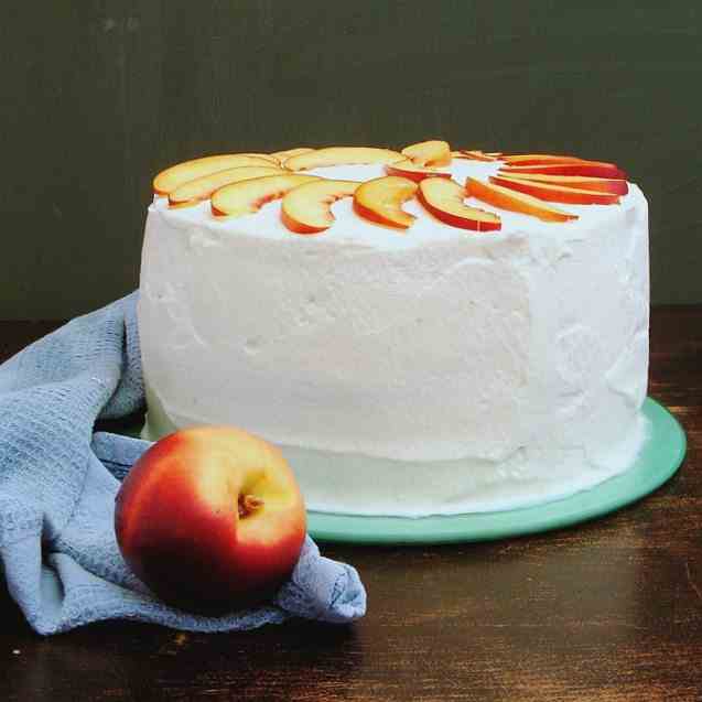 Nectarine Layer Cake
