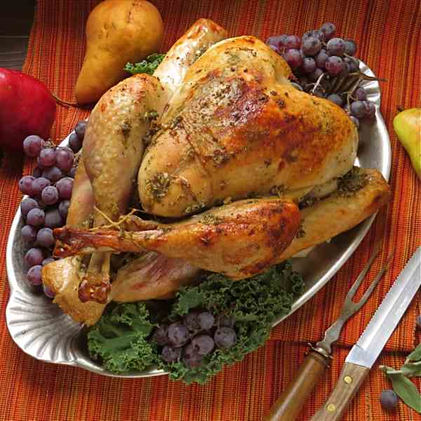 brined roast turkey