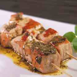 Brocheta tuna with chermoula