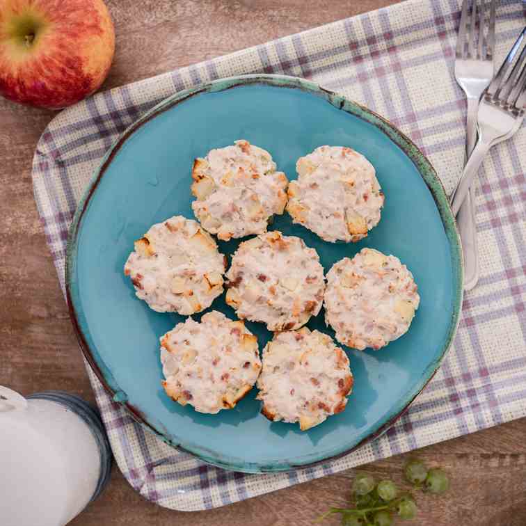 Chicken, Bacon, And Apple Mini Meatloaves 