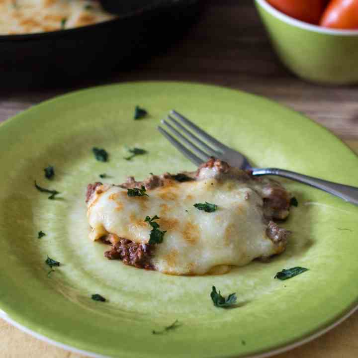 Eggplant Ground Beef Skillet