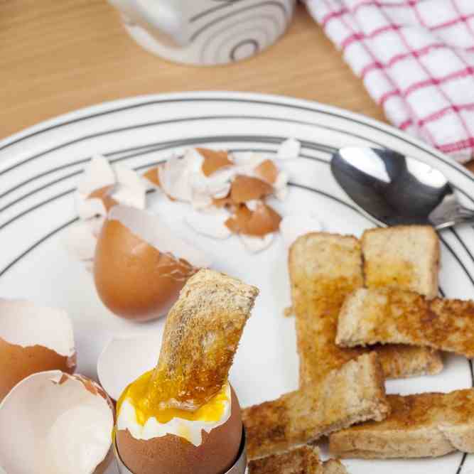 Perfect Soft Boiled Eggs - Soldiers