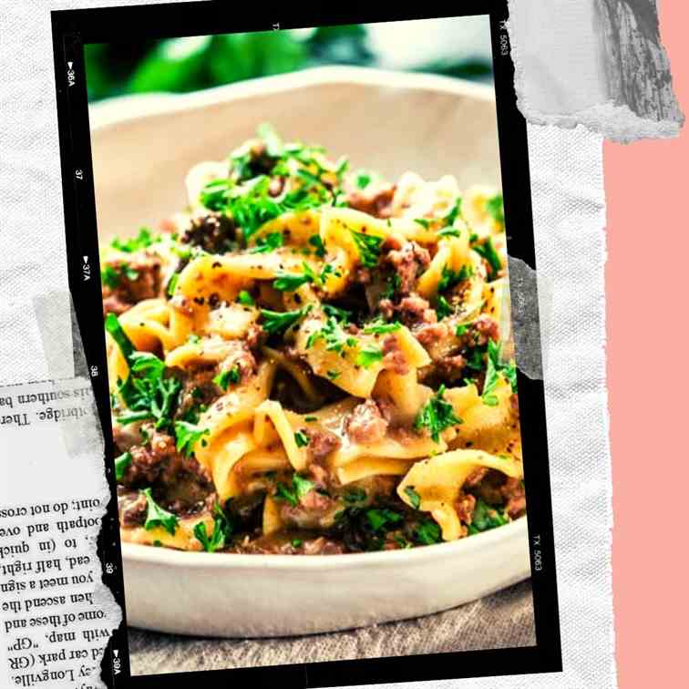 Instant Pot Beef Stroganoff