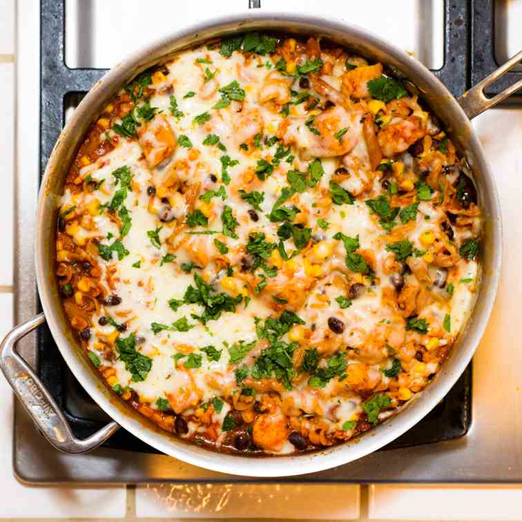 Spicy Chicken Enchilada Skillet