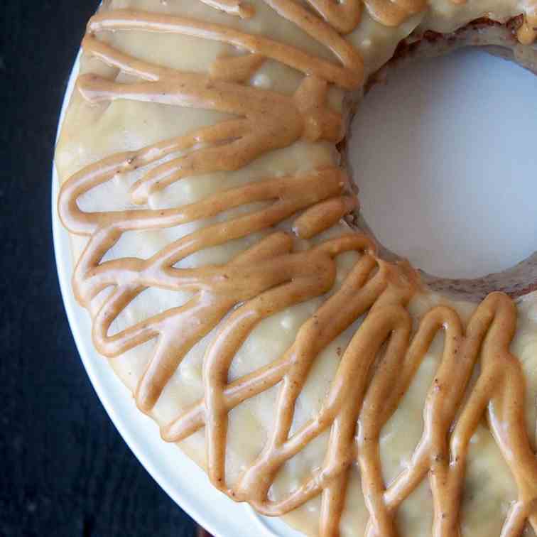 Double glazed mocha bundt cake