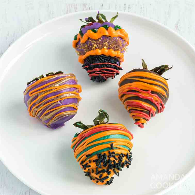 Halloween Chocolate Covered Strawberries