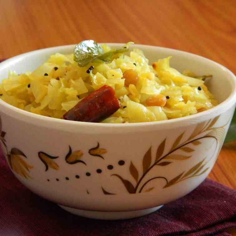 Cabbage Moong Dal Curry