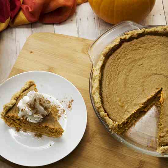 EASY GLUTEN FREE PUMPKIN PIE