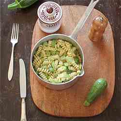 Fusilli with zucchini