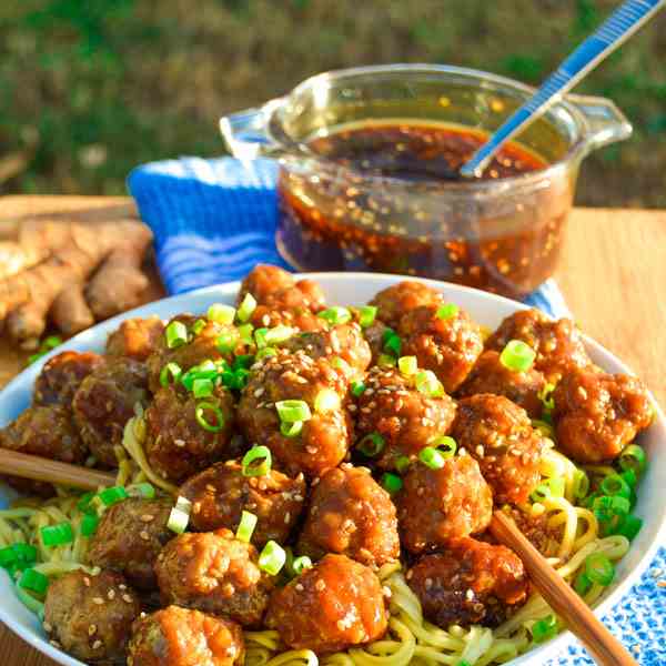 Ginger Teriyaki Meatballs