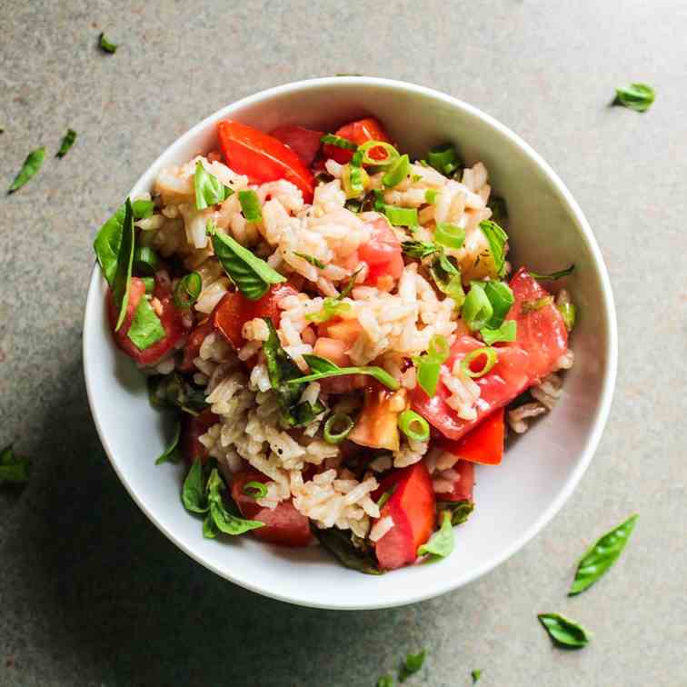 Italian Rice Salad with Tomatoes 