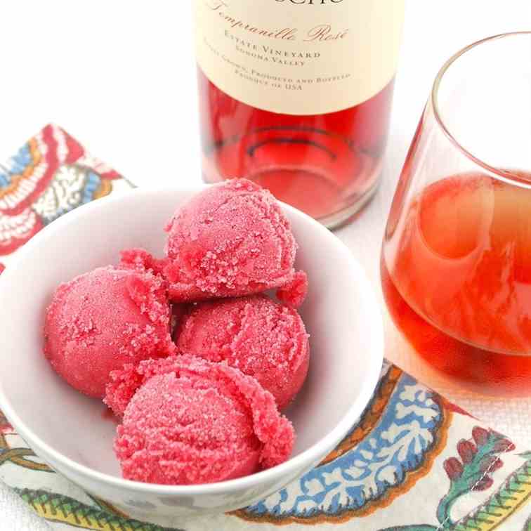 Pluot Rosé Sorbet