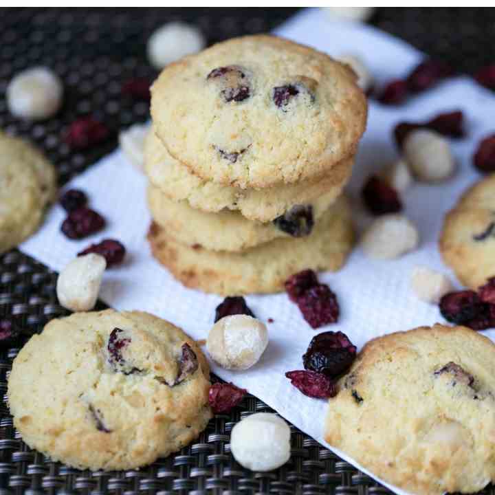 Coconut Cranberry Orange Cookies