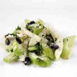 Celery, Fennel, and Black Olive Salad