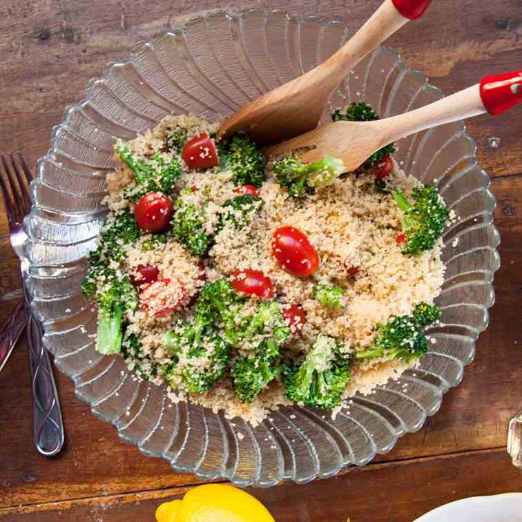 Cherry Tomatoes & Broccoli Couscous