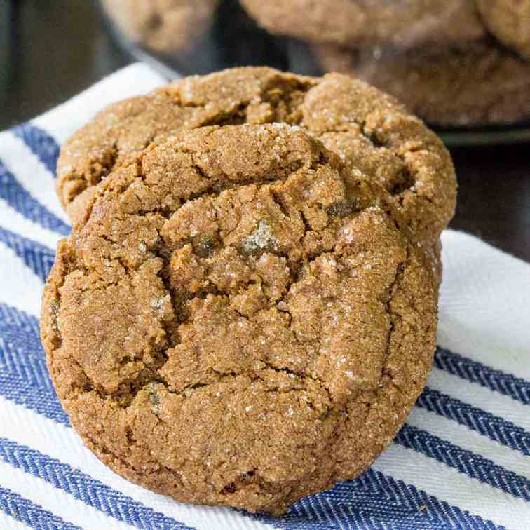 Double Ginger Molasses Cookies