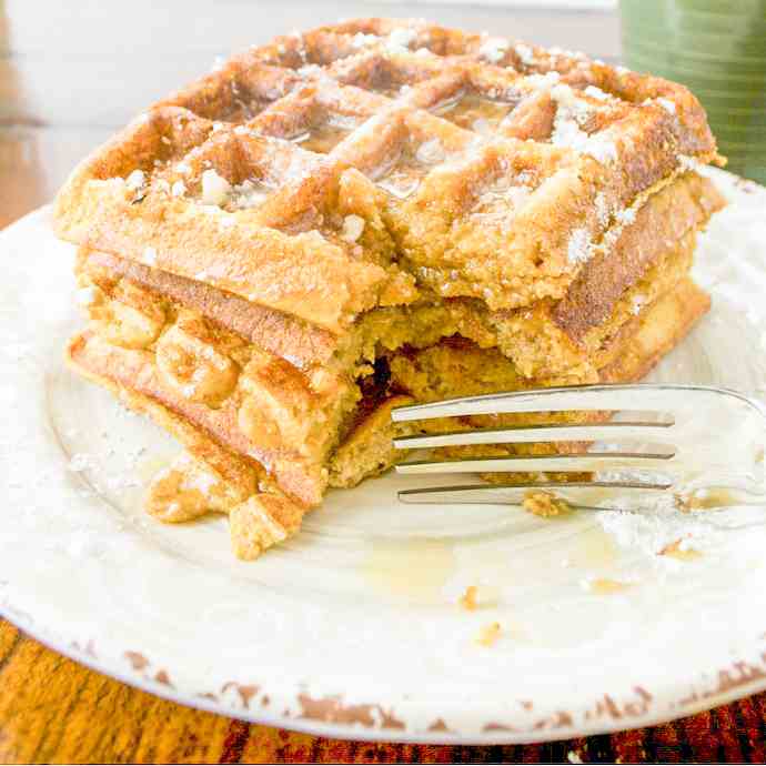 Pumpkin Spice Waffles