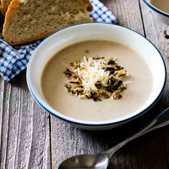 Potato Leek and Cheddar Soup