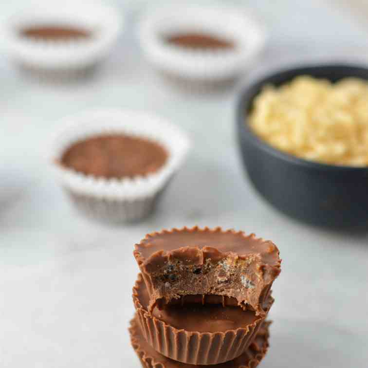 3 Ingredient Mini Crispy Nutella Cups