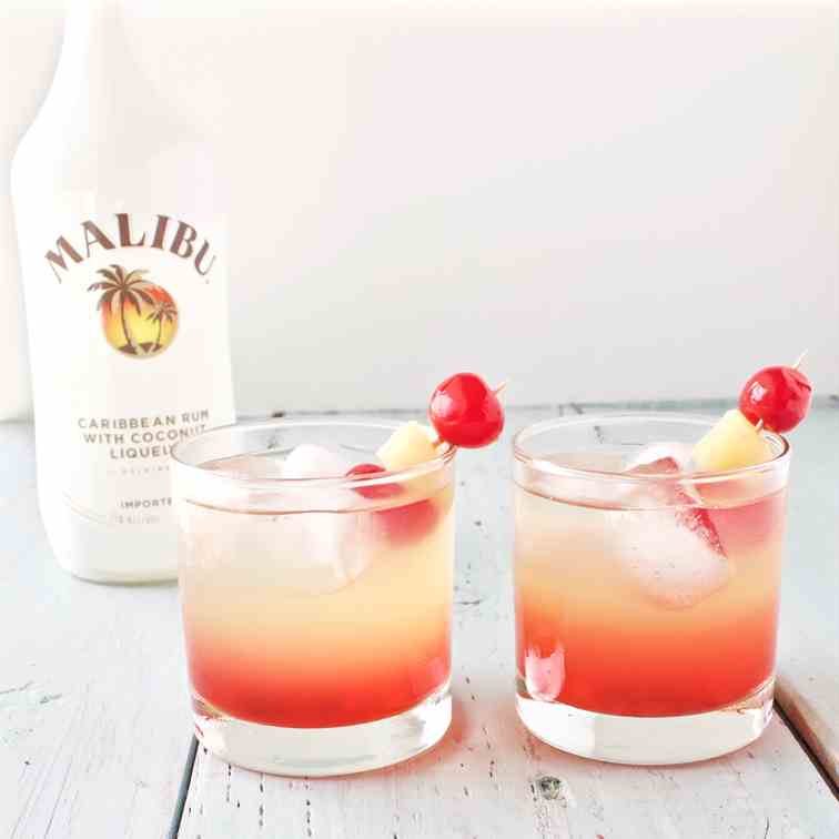 Malibu Sunset Cocktail