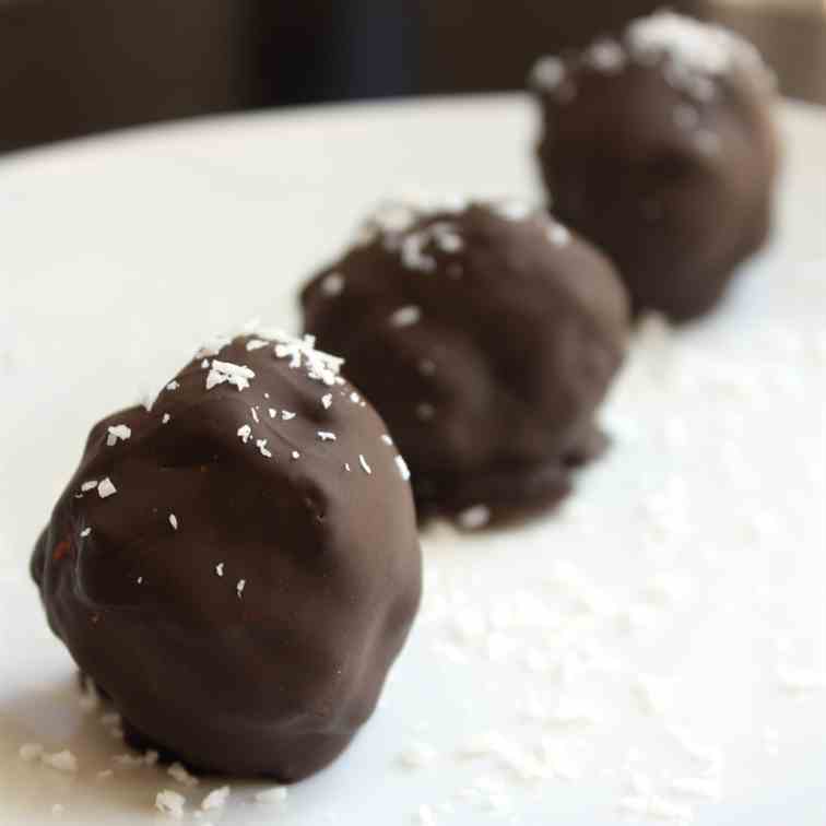 Dark Chocolate Pina Colada Bites